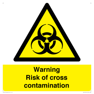 Warning risk of cross contamination